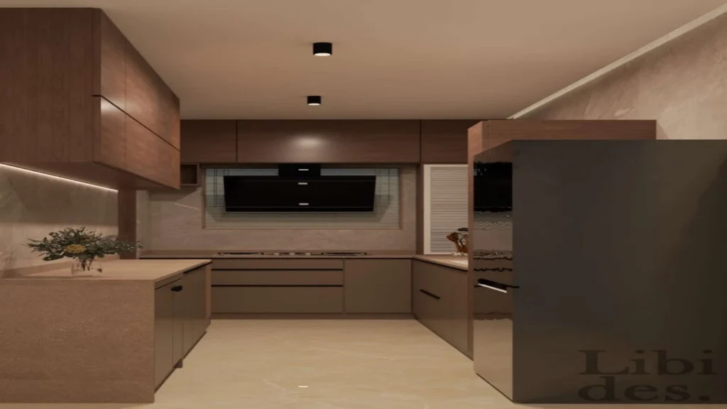 Kitchen — island and breakfast counter
