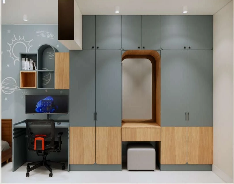 Children’s room — study wall and storage