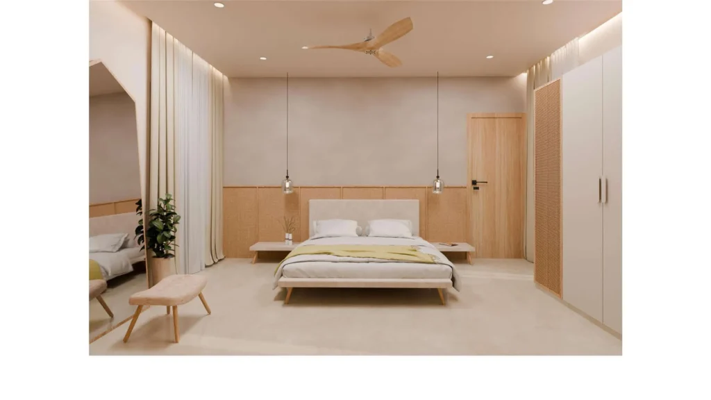 Bedroom — wardrobe wall