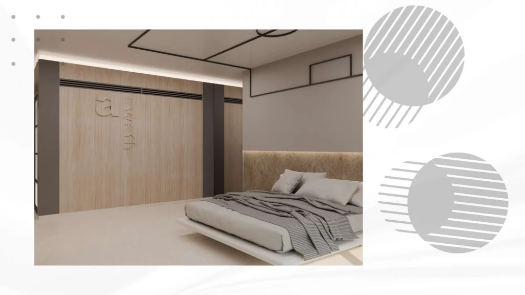 Bedroom — wardrobe and dresser